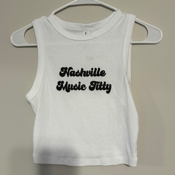 Custom Crop Tank Top - Nashville - Cheeky/Funny - SMALL - Picture 1 of 3